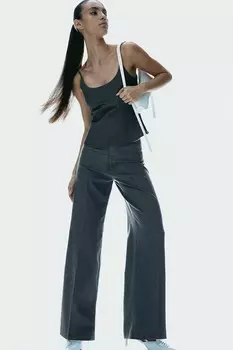 Широкие элегантные брюки H&M, серый