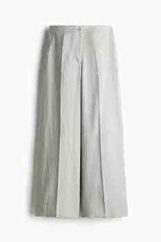 Широкие элегантные брюки H&M, зеленый