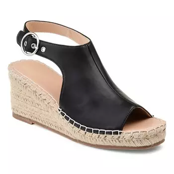 Широкие эспадрильи сандалии на танкетке Crew Journee, черный