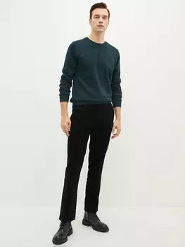 Широкие бархатные мужские брюки чинос LCWAIKIKI Classic, новый черный