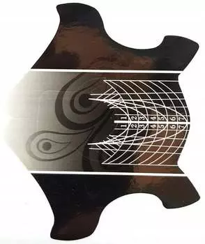 Широкие большие шаблоны, Черный миндаль, Премиум, Inna marka