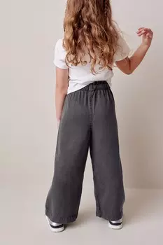 Широкие брюки (3-16 лет) Next, серый