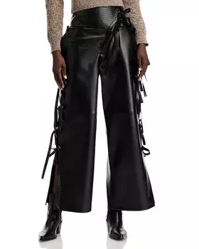 Широкие брюки A.W.A.K.E. MODE, черный