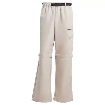 Широкие брюки Adidas, бежевый