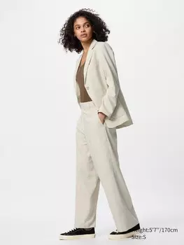 Широкие брюки airsense Uniqlo, цвет 31 бежевый