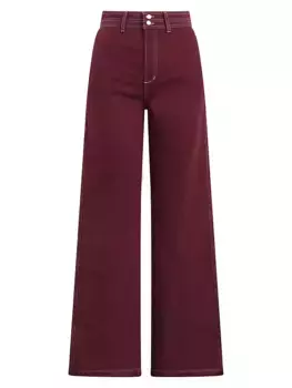 Широкие брюки Allana из хлопковой смеси Joe'S Jeans, цвет port royale