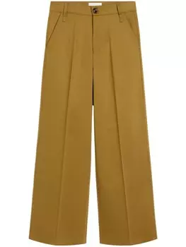 Широкие брюки AMI Paris, коричневый