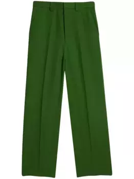 Широкие брюки AMI Paris, зеленый