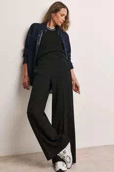 Широкие брюки Anthology ponte pull on Jd Williams, черный