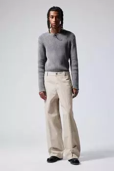 Широкие брюки астро Weekday, серый