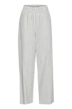 Широкие брюки B.Young BYFALAKKA, экрю/светло-зеленый