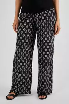 Широкие брюки батик для беременных Jojo Maman Bb, черный