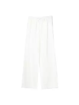 Широкие брюки Bershka, белый