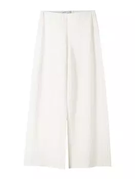 Широкие брюки Bershka, белый