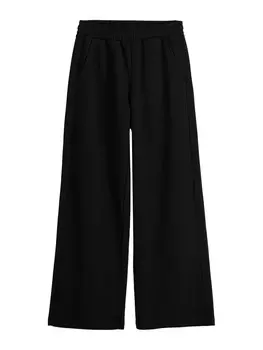 Широкие брюки Bershka, черный