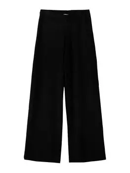 Широкие брюки Bershka, черный