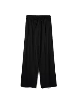 Широкие брюки Bershka, черный