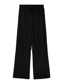 Широкие брюки Bershka, черный