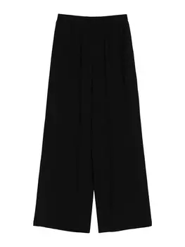 Широкие брюки Bershka, черный