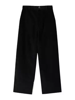 Широкие брюки Bershka, черный