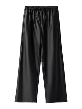 Широкие брюки Bershka, черный