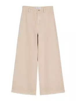 Широкие брюки Bershka, песок