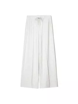 Широкие брюки Bershka, пятнистый серый