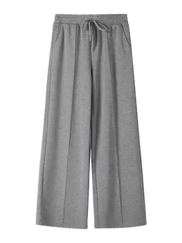 Широкие брюки Bershka, серый