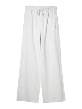 Широкие брюки Bershka, светло-серый