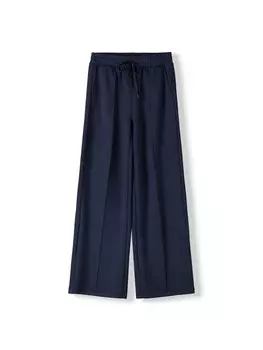 Широкие брюки Bershka, темно-синий