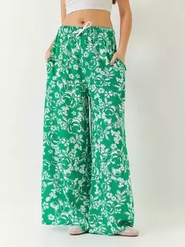 Широкие брюки Bianco Lucci, зеленый