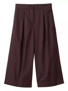 Широкие брюки Burberry Kids, красный