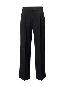 Широкие брюки Calvin Klein Wide leg Pleated Pants, черный