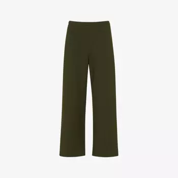 Широкие брюки Camilla с высокой посадкой из эластичной ткани Whistles, хаки