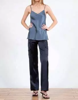 Широкие брюки Cargo Eclipse темно-синего цвета Avenue Montaigne