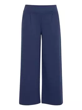 Широкие брюки-чинос ICHI Kate, темно-синий
