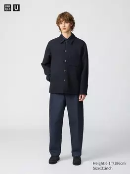 Широкие брюки-чинос Uniqlo, цвет 07 серый