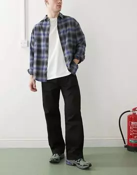 Широкие брюки-чиносы Omar черного цвета со средней посадкой Dr Denim