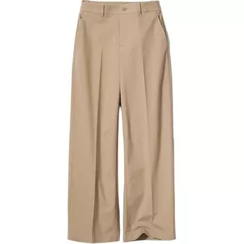 Широкие брюки-чиносы UNIQLO, бежевый