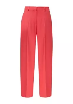 Широкие брюки comma casual identity Wide leg Pleated Pants, цвет melon