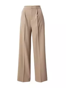 Широкие брюки Copenhagen Muse Wide leg Pleated Pants, серо-коричневый