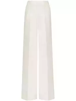 Широкие брюки Crepe Couture VALENTINO GARAVANI, белый