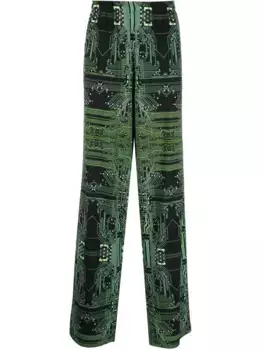 Широкие брюки Cyber Fluid VETEMENTS, черный