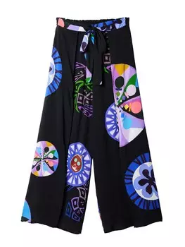 Широкие брюки Desigual, черный