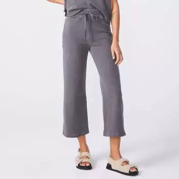 Широкие брюки для дома в винтажном черном цвете Monrow