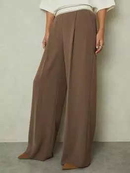 Широкие брюки для миниатюрной эбигейл Reiss, цвет Mocha Brown