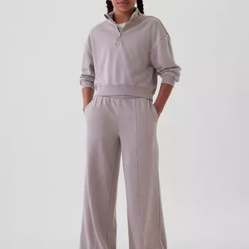 Широкие брюки-джоггеры из флиса Gap, фиолетовый