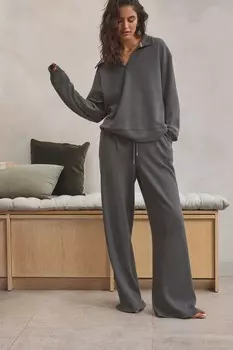 Широкие брюки джоггеры Knitlook Next, серый