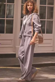 Широкие брюки джоггеры Self., фиолетовый