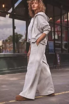 Широкие брюки джоггеры Self., серый